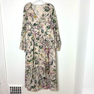 H&M Long Sleeve Floral Dresss